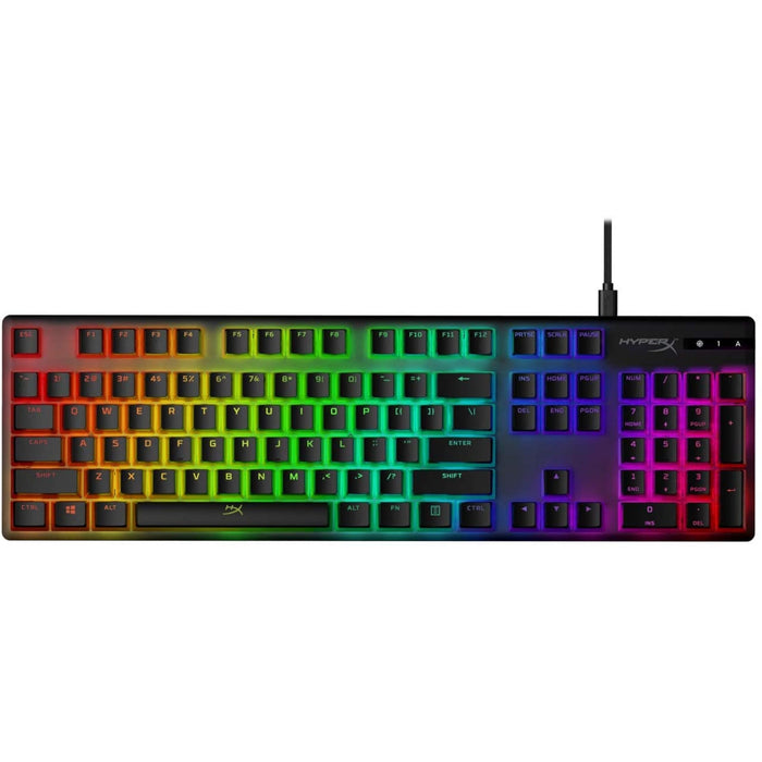 Hyperx Pudding Keycaps - Double Shot Pbt Keycap Full Key Set Black Gaming Accessory