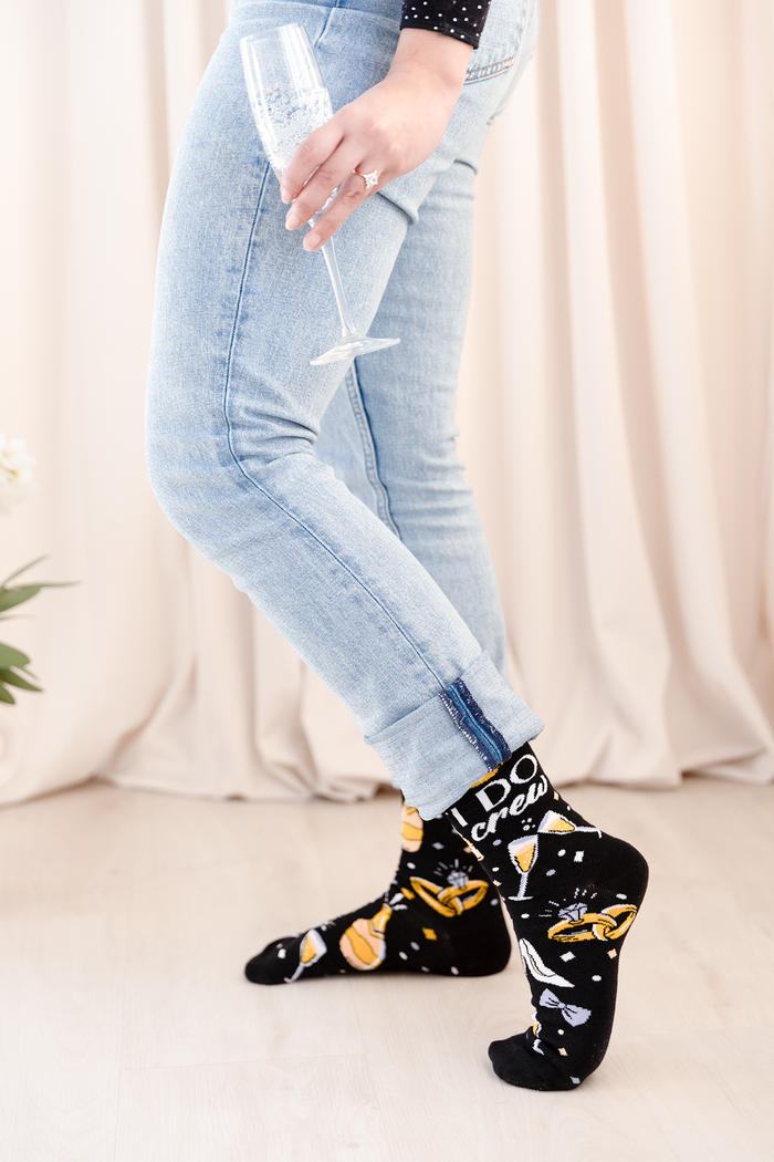 Cute Funny Novelty Bridal Party Socks - Uptown Sox