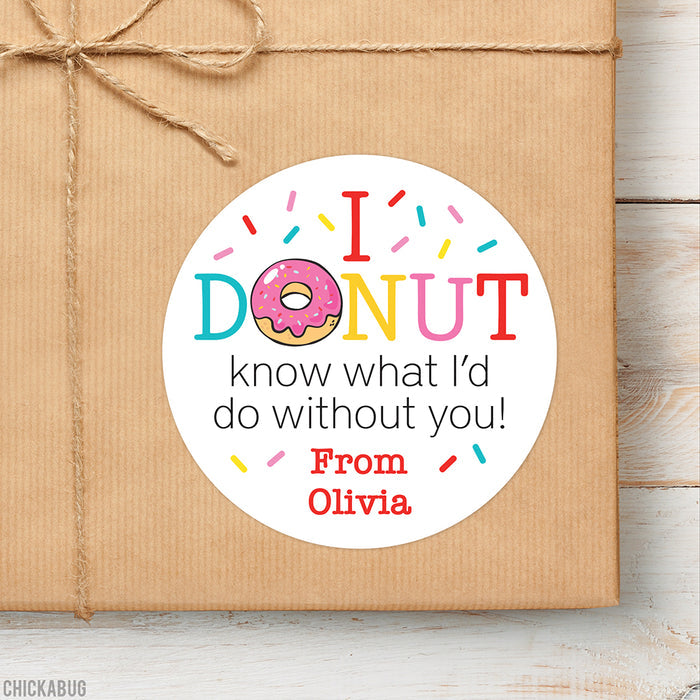 "I Donut Know" Appreciation Stickers