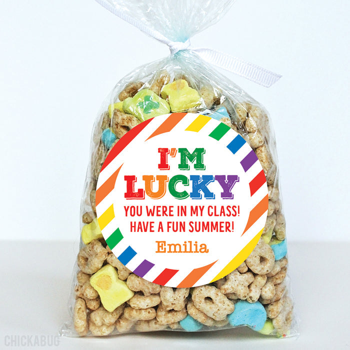 "I'm Lucky" Last Day of School Stickers