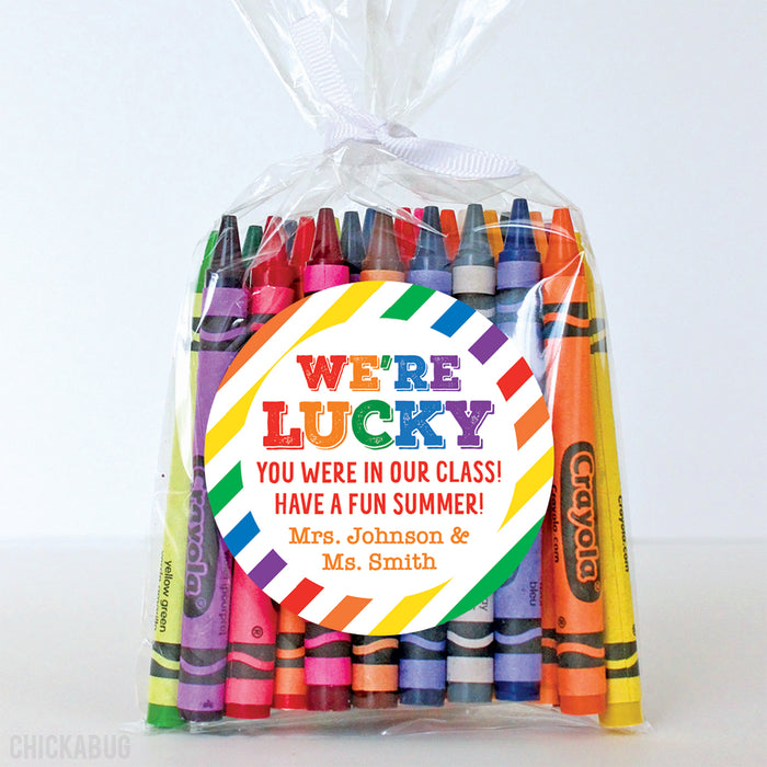 "I'm Lucky" Last Day of School Stickers