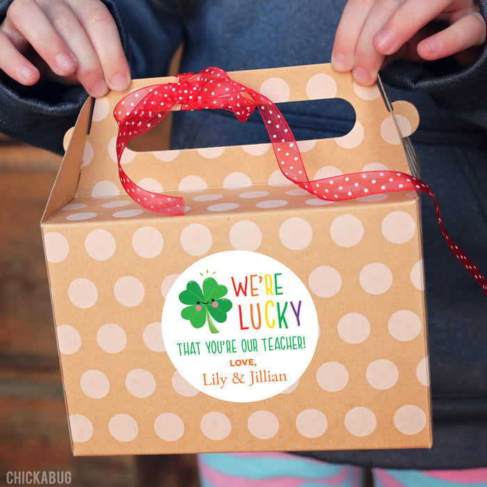"I'm Lucky" Teacher Appreciation Stickers