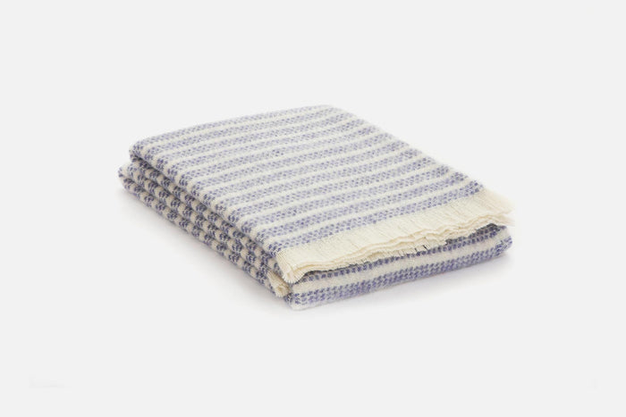 Indigo Raheen Irish Wool Throw Blanket - Cushendale Woollen Mills