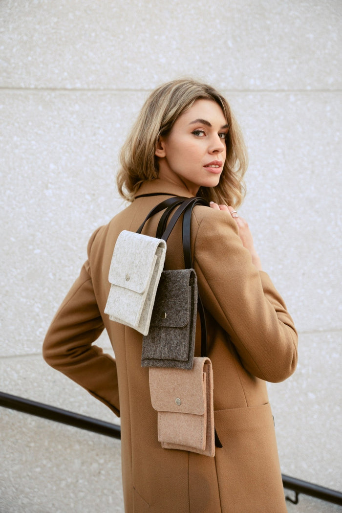 Jacob Felt Crossbody Bag - Cushendale Woollen Mills