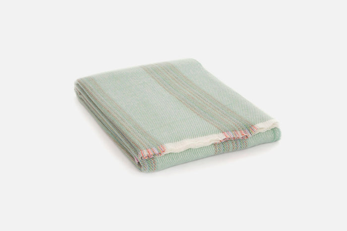 Jade Seskin Lambswool Throw Blanket - Cushendale Woollen Mills