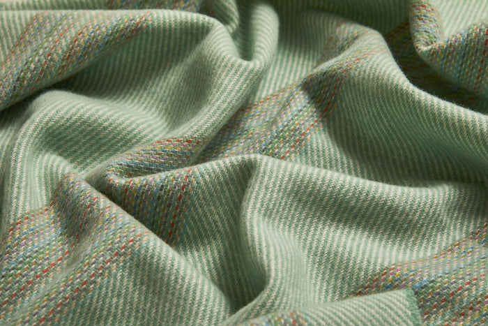 Jade Seskin Lambswool Throw Blanket - Cushendale Woollen Mills