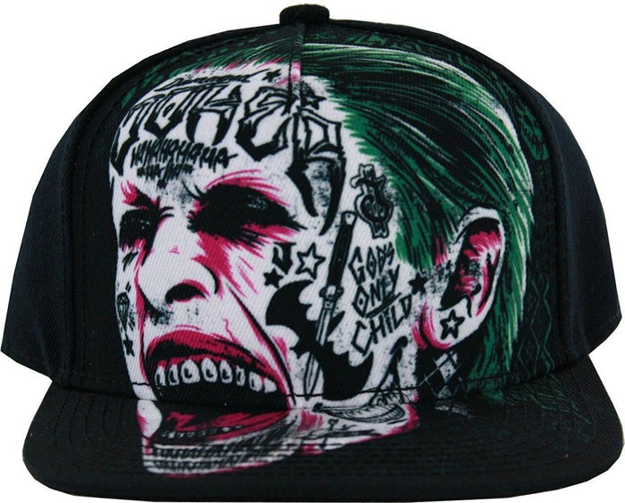 Joker Tattooed Face Snapback Hat-tvso
