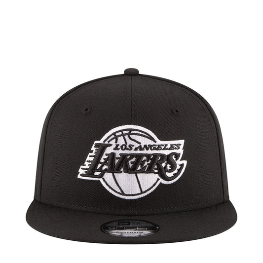 Black snapback cap with Los Angeles Lakers logo on the front