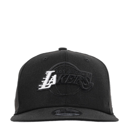 Black Los Angeles Lakers cap with large embroidered LAKERS logo