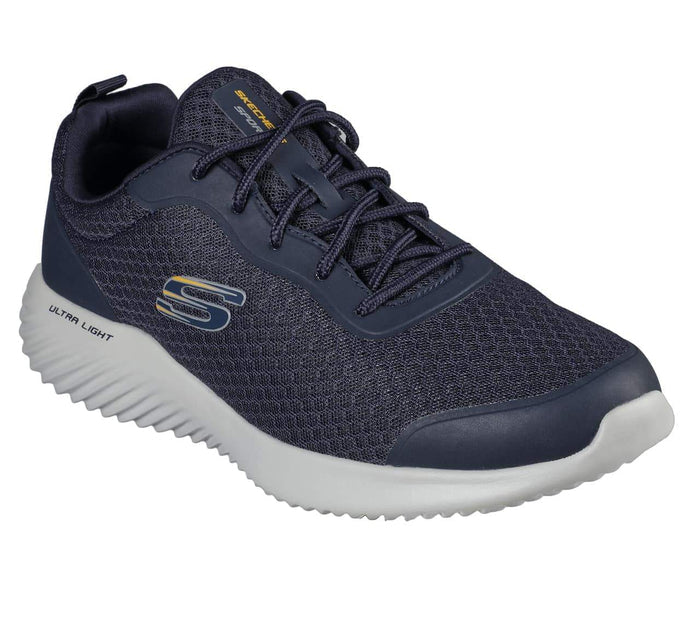 Lätta marinblå snörskor för herr från Skechers