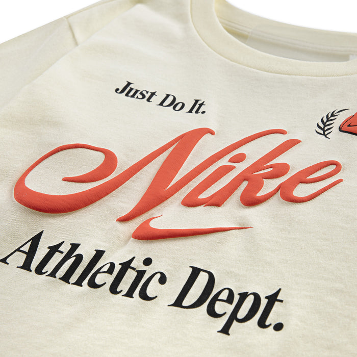 Cream toddler T-shirt with Just Do It and Athletic Dept. Nike print
