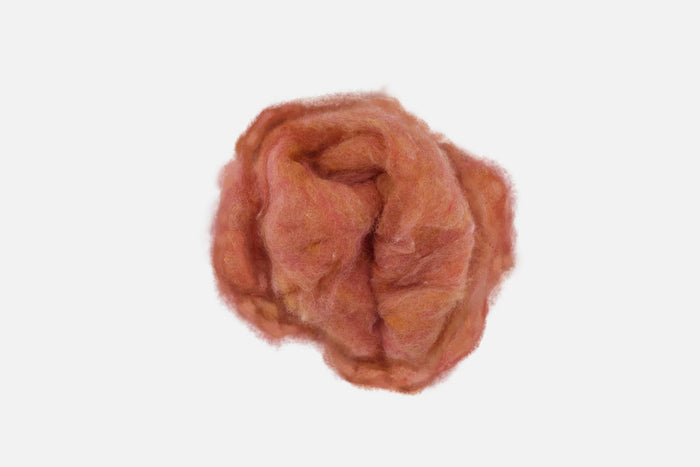 Light Orange Carded Irish Wool - Cushendale Woollen Mills