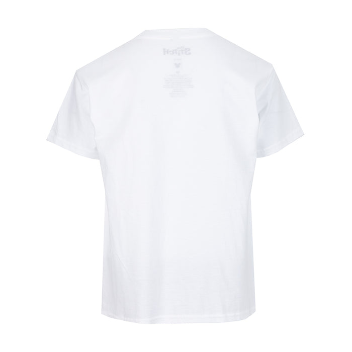Youth white T-shirt with plain back