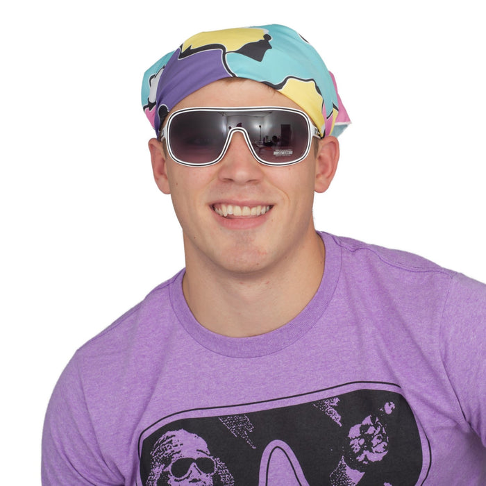 Macho Man T-shirt Bandana and Sunglasses Complete Halloween Cosplay Costume Set - TVStoreOnline