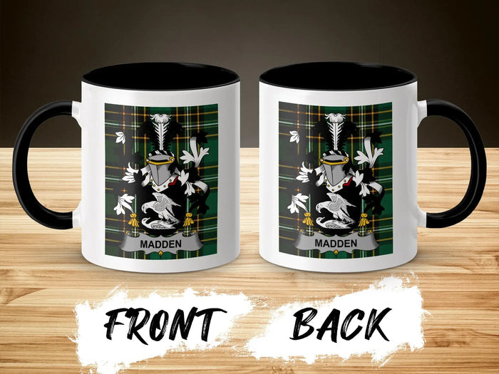 Madden Irish National Tartan ceramic accent mug