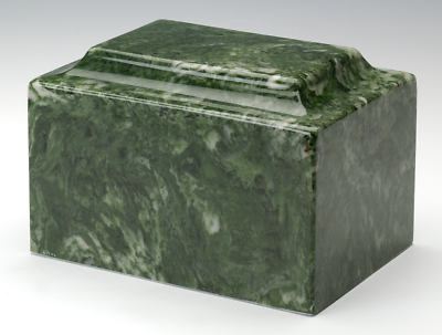 Marble Emerald Infant/Child/Pet Cremation Urn Ashes 50 Cubic Inches TSA Approved