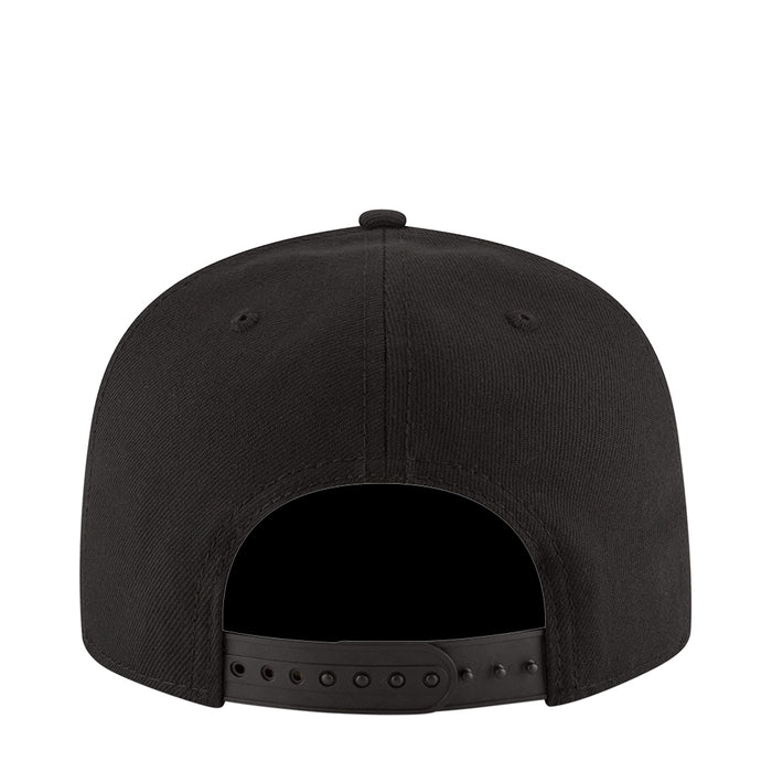 Black baseball cap back with adjustable strap and metal eyelets