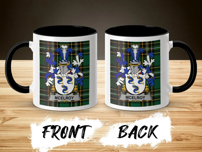 McElroy Irish National Tartan ceramic accent mug