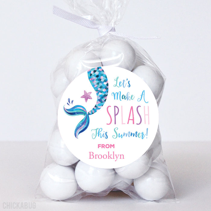 Mermaid Last Day of School Stickers
