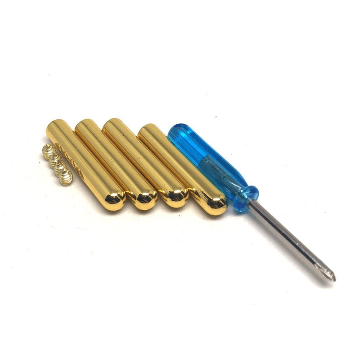 METAL TIPS - Blue Removable Bullet Tips / Aglets