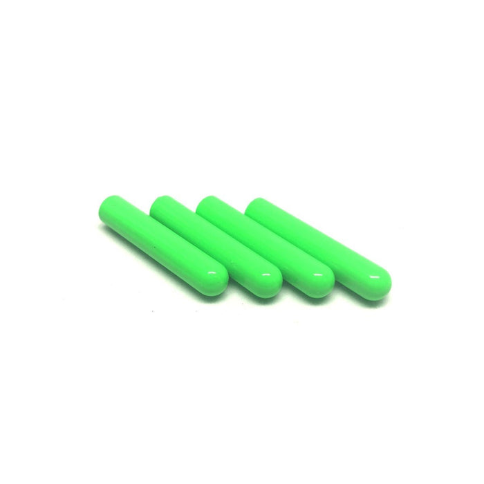 METAL TIPS - Neon Green Removable Bullet Tips / Aglets