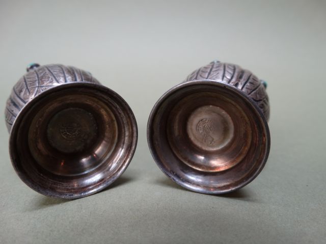 Mexican Silver Salt & Pepper Shakers
