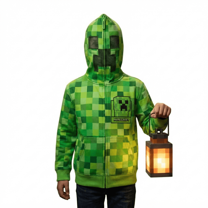 Minecraft The Creeper Gamer Gift Idea Youth Kids Hoodie Sweatshirt - TVStoreOnline