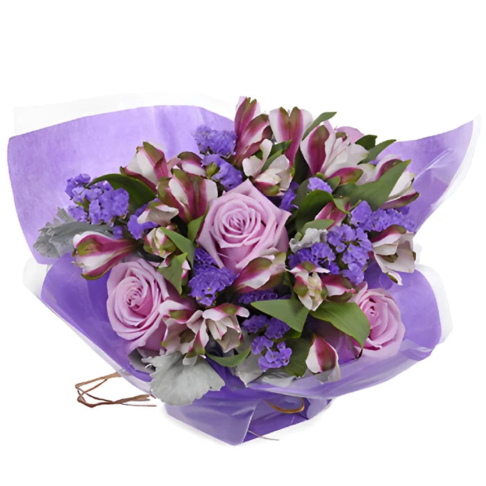 Monochromatic Lavender Bouquetta Centerpieces