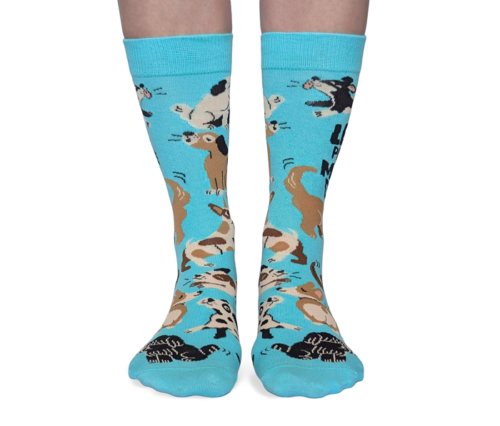 WOMEN'S FUNNY MORE DOGS SOCKS - UPTOWN SOX