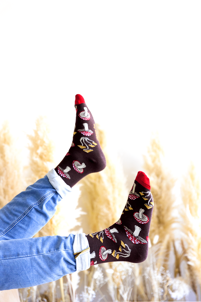 Magic Mushroom Novelty Socks - Uptown Sox