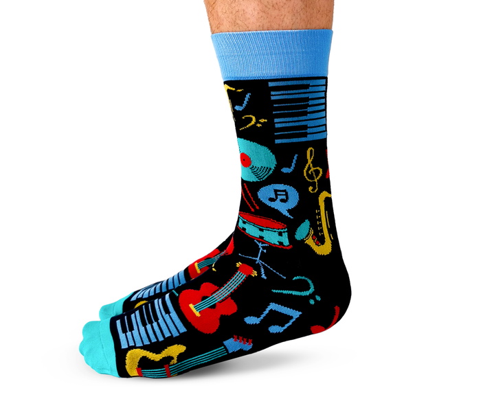 Fun Novelty Music Socks - Uptown Sox