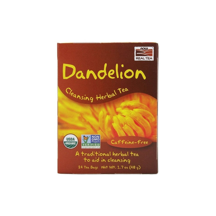 Now Real Tea Dandelion Tea Organic 24 Tea Bags - 4222 - The Oasis of Health