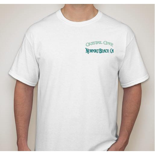 -NPB Tee -  Crystal Cove Shack - Newport Beach T Shirt in White