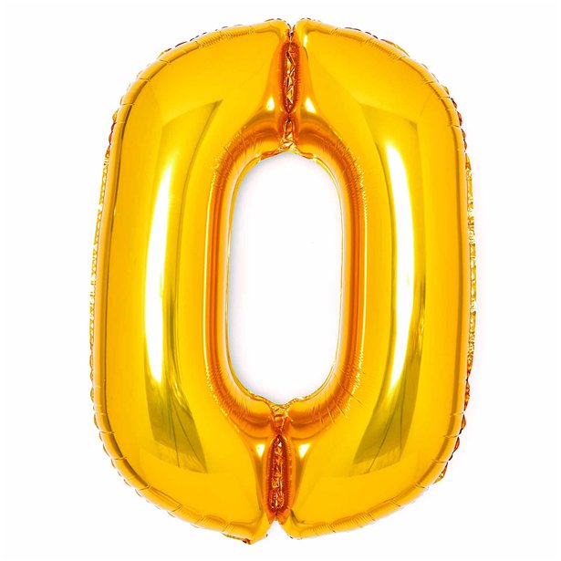 Number 0 Supershape Balloon