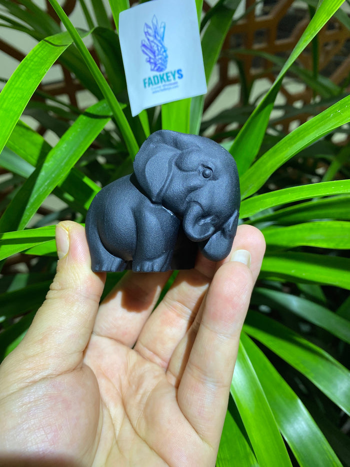 Obsidian lovely elephant