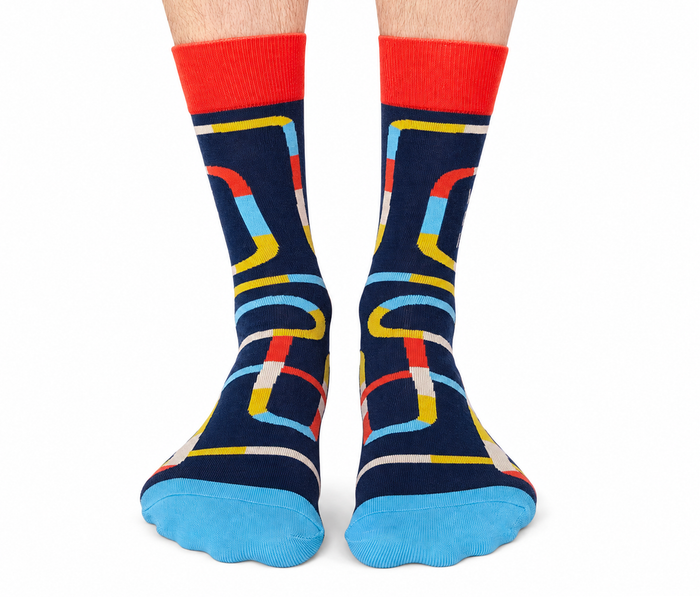 FUNNY NOVELTY OKAYEST BROTHER - SIBLING - MEN'S CREW SOCKS - UPTOWN SOX