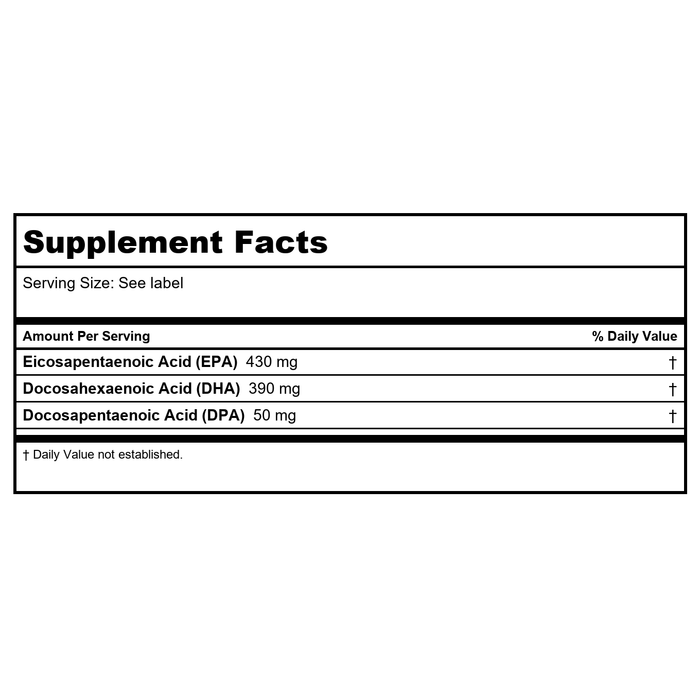 Ortho Molecular Alpha Base Premier Packs 60 Count - Supplement Facts panel