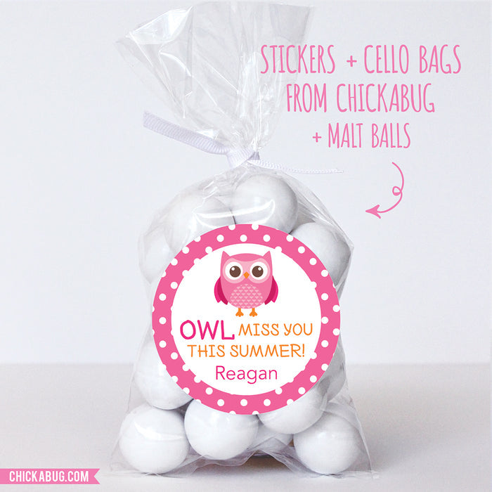 Owl Last Day of School Stickers