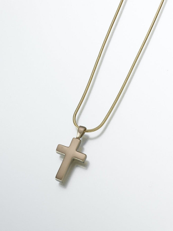 Pewter Cross Memorial Jewelry Pendant Funeral Cremation Urn
