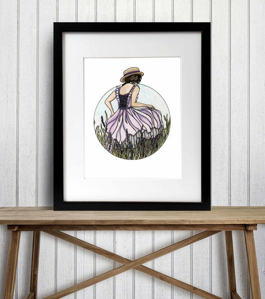 PinkPolish Design Art Prints "Prairie"  Watercolor Painting: Art Print