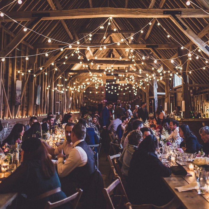 Pro Connect 15m 30 Warm White Connectable Festoon Lights White Cable
