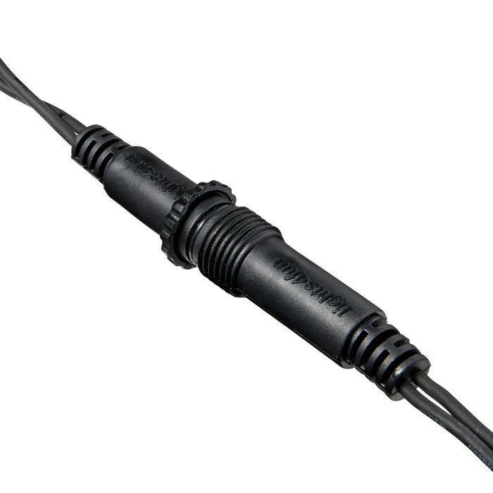 Pro Connect Warm White Connectable Festoon Lights Clear Cap Black Cable