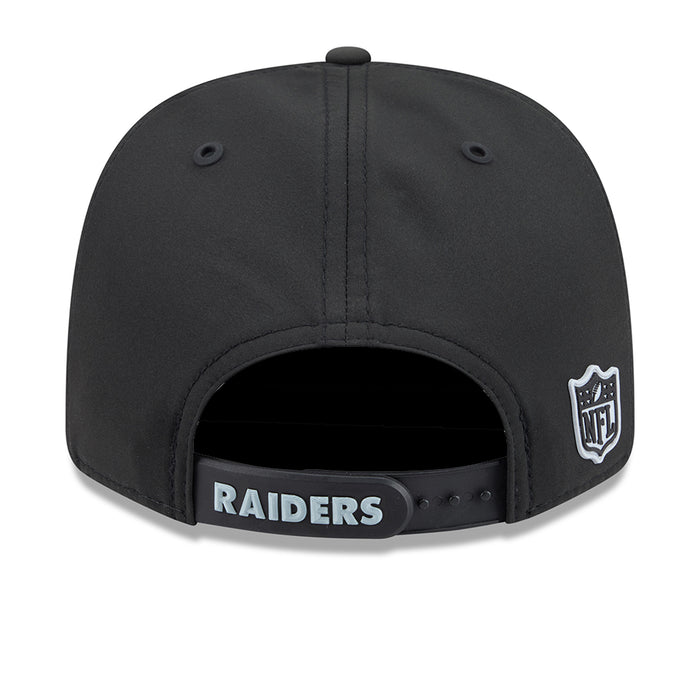 Black Raiders NFL sideline cap with Raiders logo on back strap