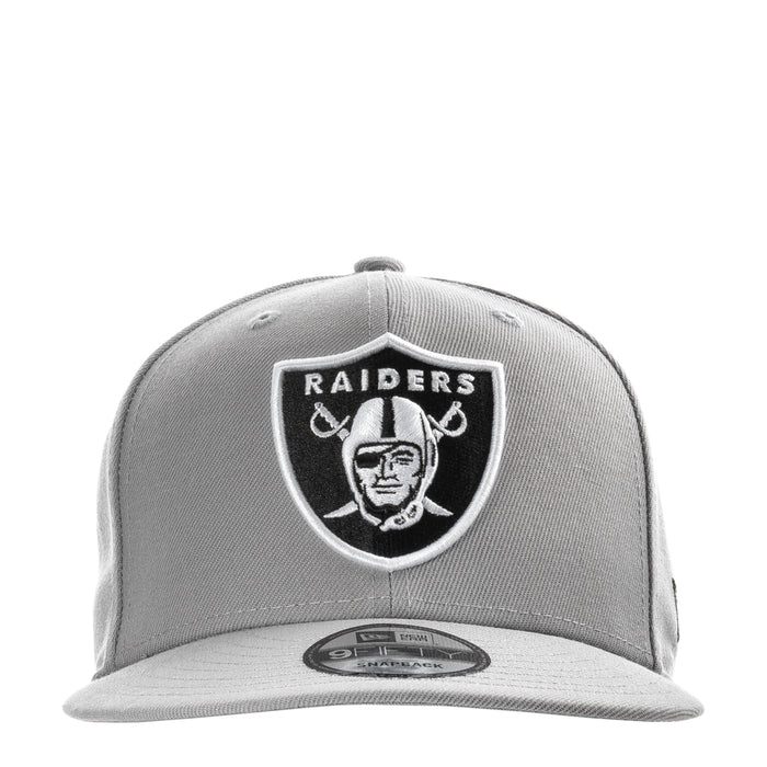 Grey baseball cap with Raiders shield logo on the front panel