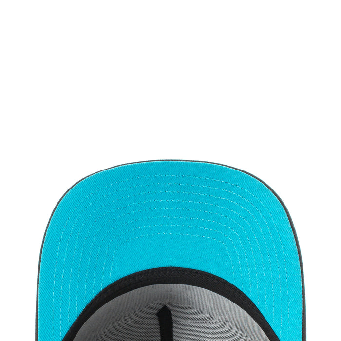 Vice Blue top of A-Frame cap with black underbrim