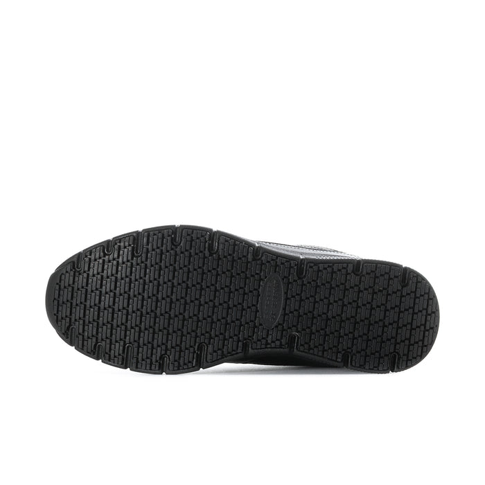 Men's black sneaker outsole with patterned traction tread