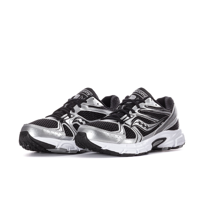 Women’s Ride Millenium Saucony lace-up running shoes, black and silver