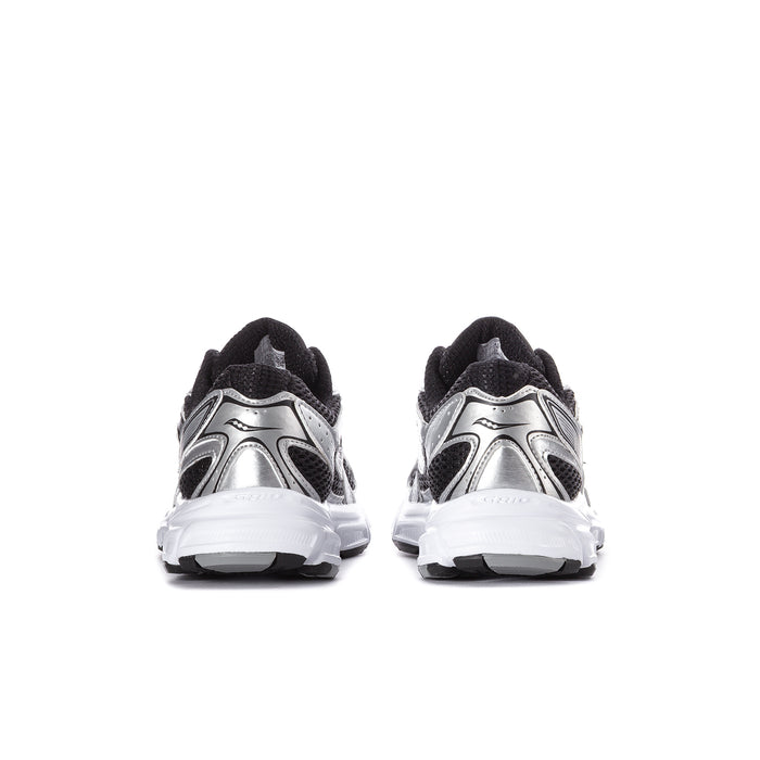 Women’s Ride Millenium Saucony lace-up running shoes, black with silver side panels