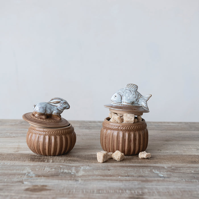 Salt Cellar with Rabbit