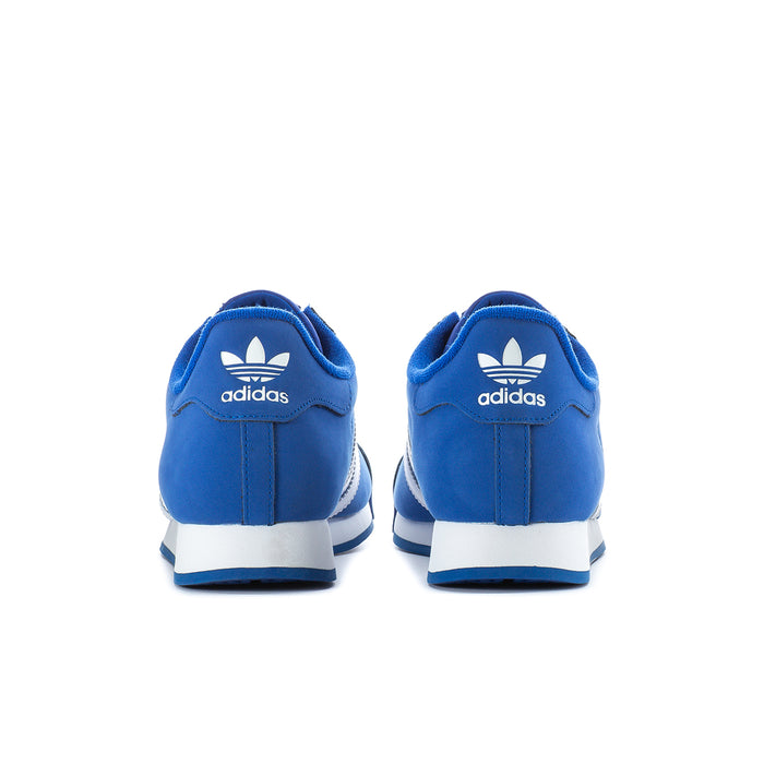Men's Samoa sneakers, blue heel tabs with adidas logo and white trefoil stripe